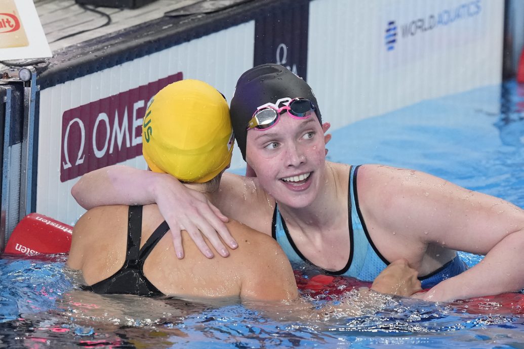 多哈世界水上运动锦标赛| 中国单日双金报喜 潘展乐膺男飞鱼