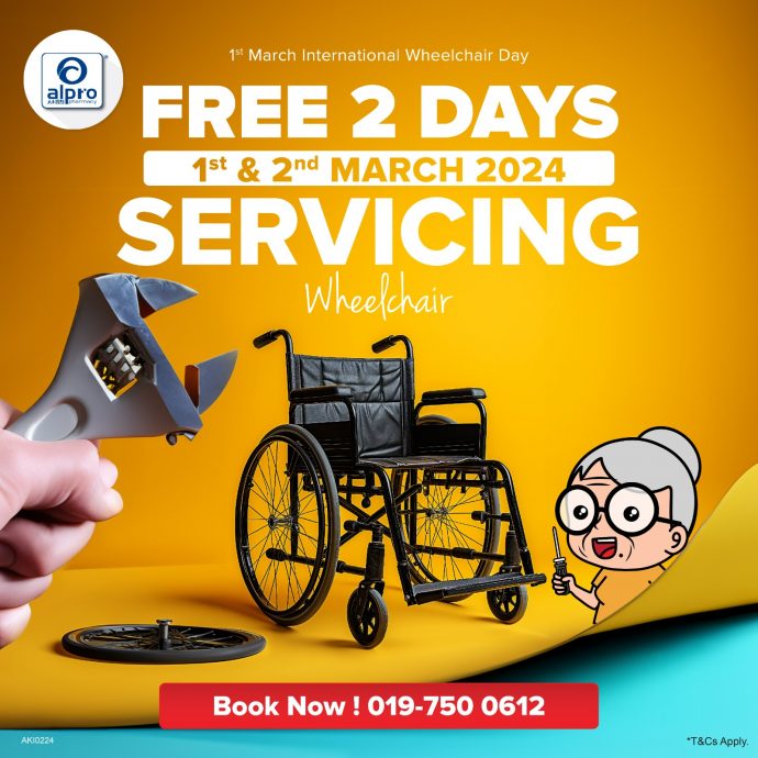 大专药剂庆祝国际轮椅日,免费提供轮椅维修服务