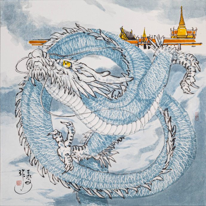 (大北马)玉凤挥笔,龙影遍世