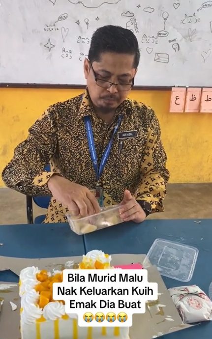 学校办百乐餐活动 教师展现暖心举动令人动容