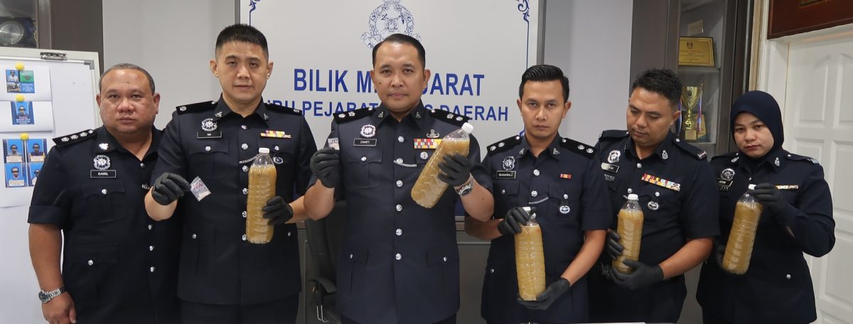 **已签发**柔︰昔警方1月热点扫毒，捕5男起毒品摩托车