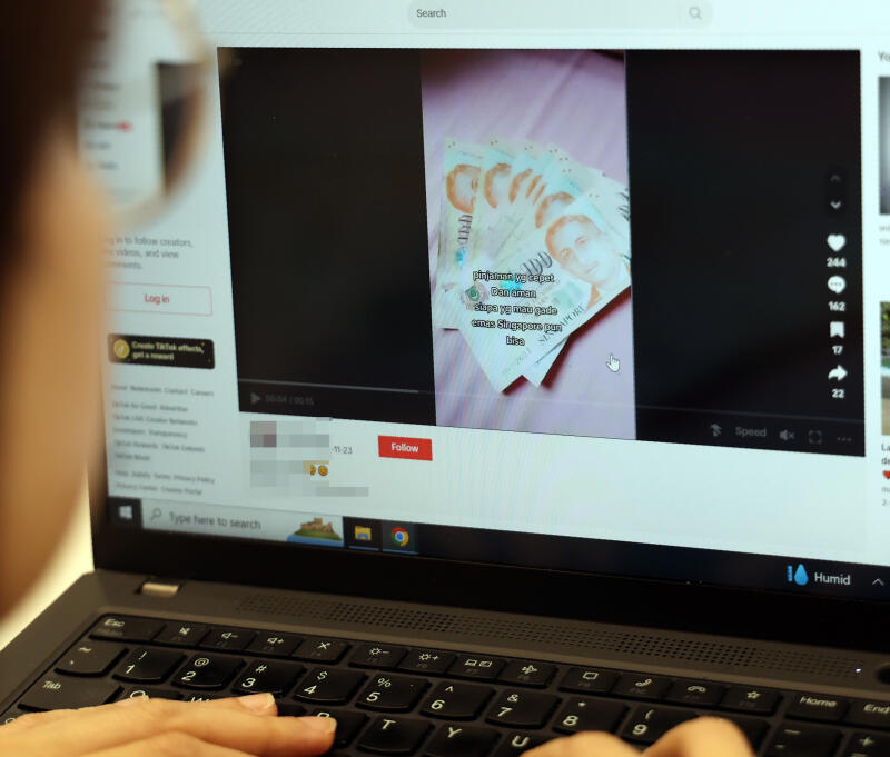 *已签发*柔:狮城二三事:狮城首起! 女佣助阿窿TikTok打广告