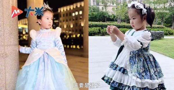 拼盘 奶奶用旧衣服为孙女缝制洋装 半年做「50件」