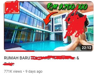 本地Youtuber称花970万买别墅 被揭造假只是租房！