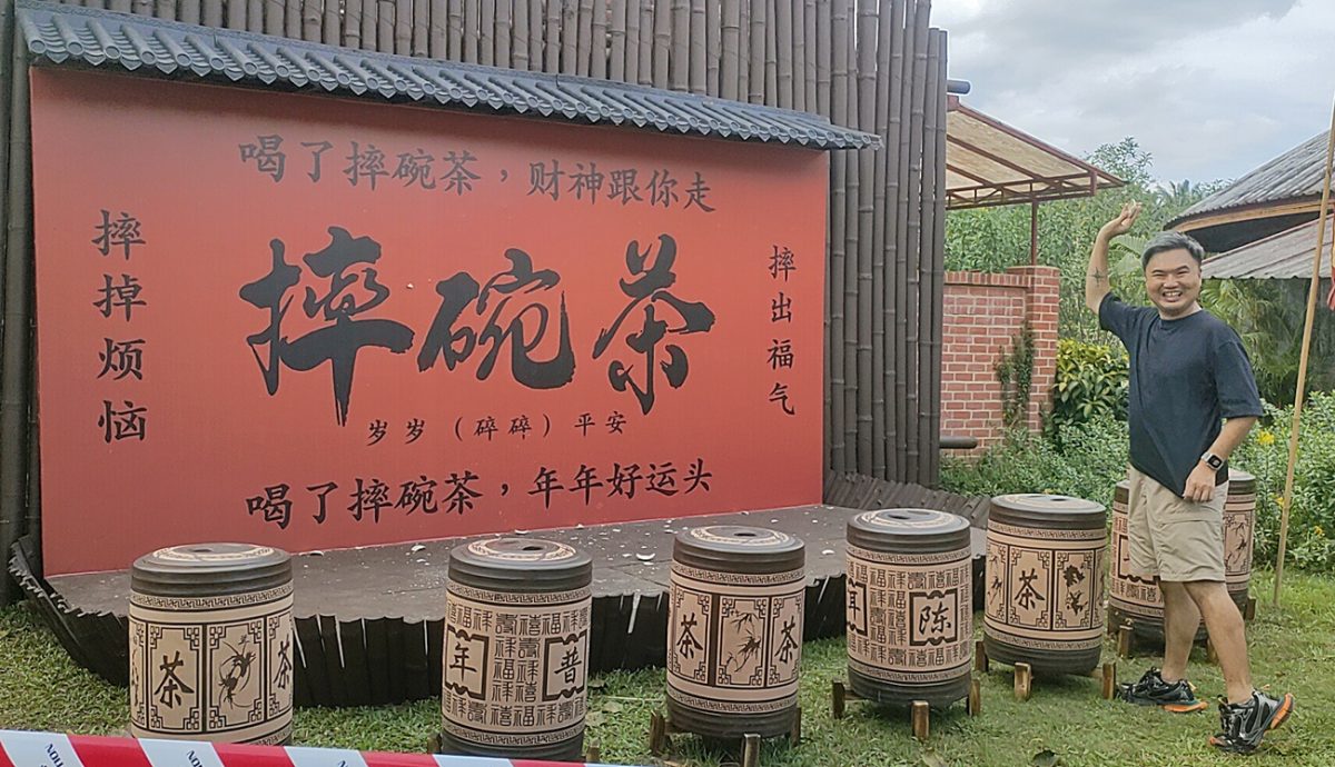 柔：【特稿】 ：竹子修缮普陀村观音殿  全马第一条竹编龙成吉祥物