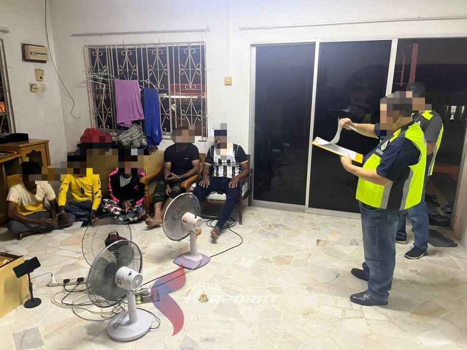 柔:柔移民局数县同步取缔 捕38非法外劳