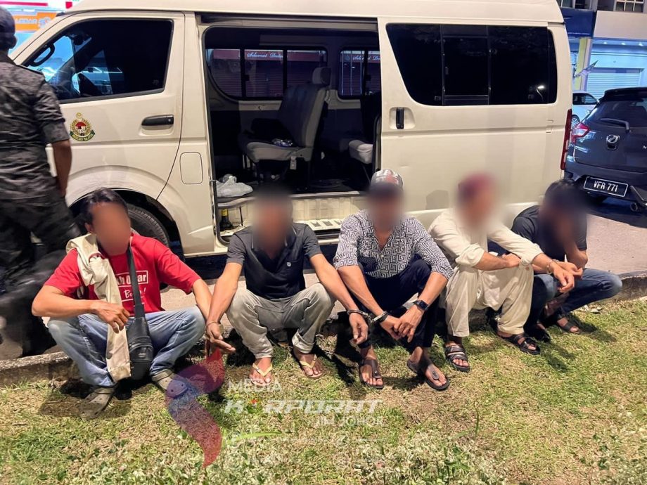 柔:柔移民局数县同步取缔 捕38非法外劳