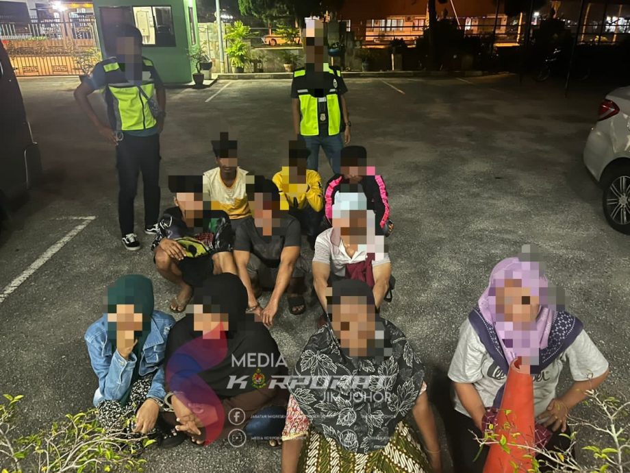 柔:柔移民局数县同步取缔 捕38非法外劳