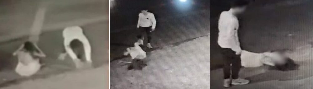 男子残忍杀妻焚尸 监控拍下行凶画面