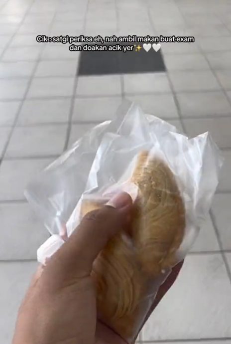 男子考试前没吃早餐 清洁阿姨递上食物 感动哭了
