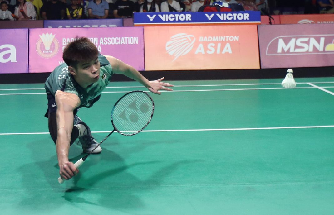 羽球亚团赛|打满5场已付出了所有 梁峻豪奋战表现获赞赏