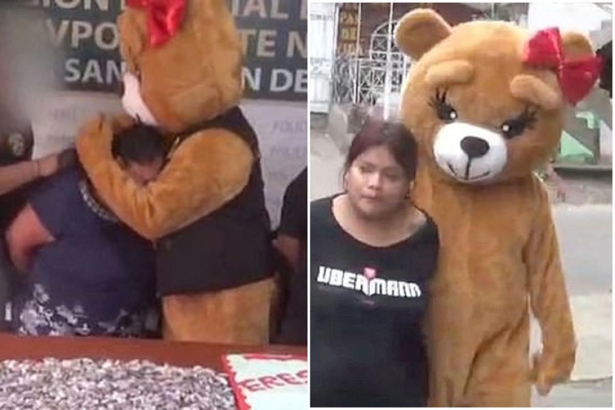 这只熊不是工读生 是特警!成功伪装逮捕女药头