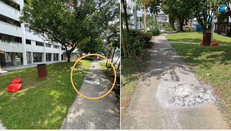 (已签发)柔:狮城二三事:破坏公物或维护习俗?民众人行道上烧金纸引网议