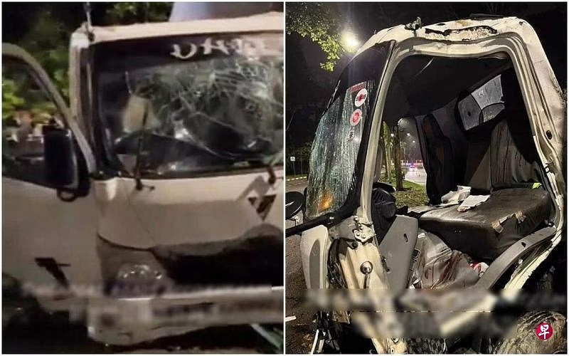 (已签发)柔:狮城二三事:雨天超速开罗里失控 酿2死6伤 司机判监吊牌