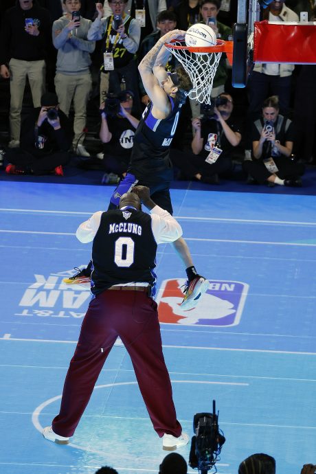 NBA全明星周|飞过奥尼尔满分爆灌  麦克朗捍卫灌篮王