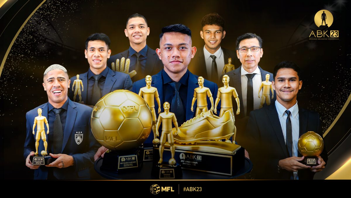 2023年国家足球奖|JDT横扫9奖成大赢家  阿里夫连续3年膺MVP