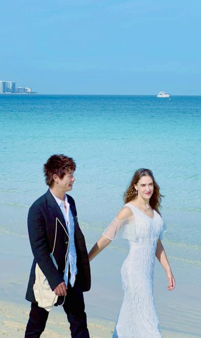 黄品源二婚甜晒婚纱照 “遇到想一起走下去的人”