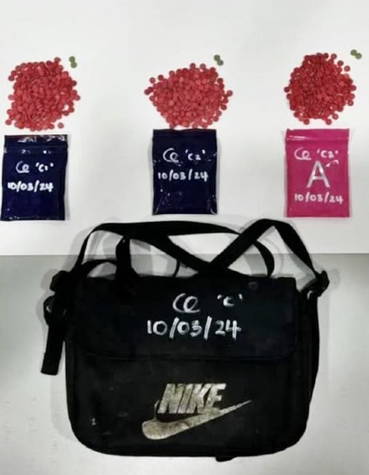 东：警方周日晚在巴西富地逮捕了一名携有600粒马丸的无业男子。