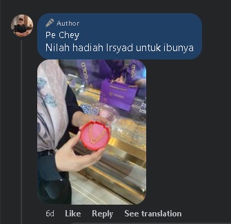 为送母亲礼物一年存RM5000！父亲为辍学生儿子感自豪