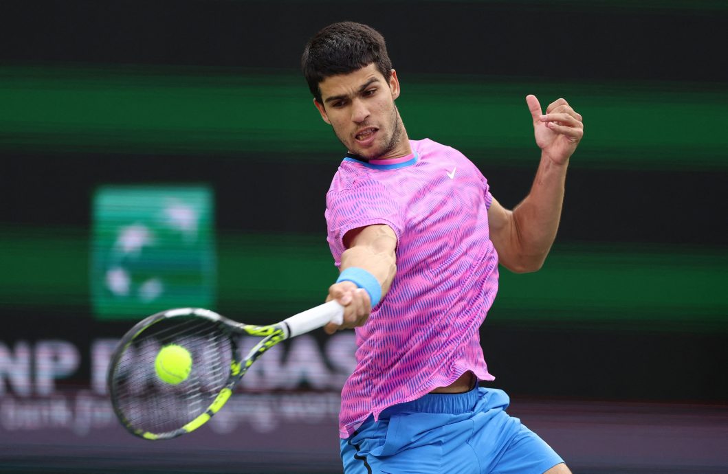 印第安韦尔斯网球赛| 蜂群罕见侵袭球场 阿卡惊魂闯4强