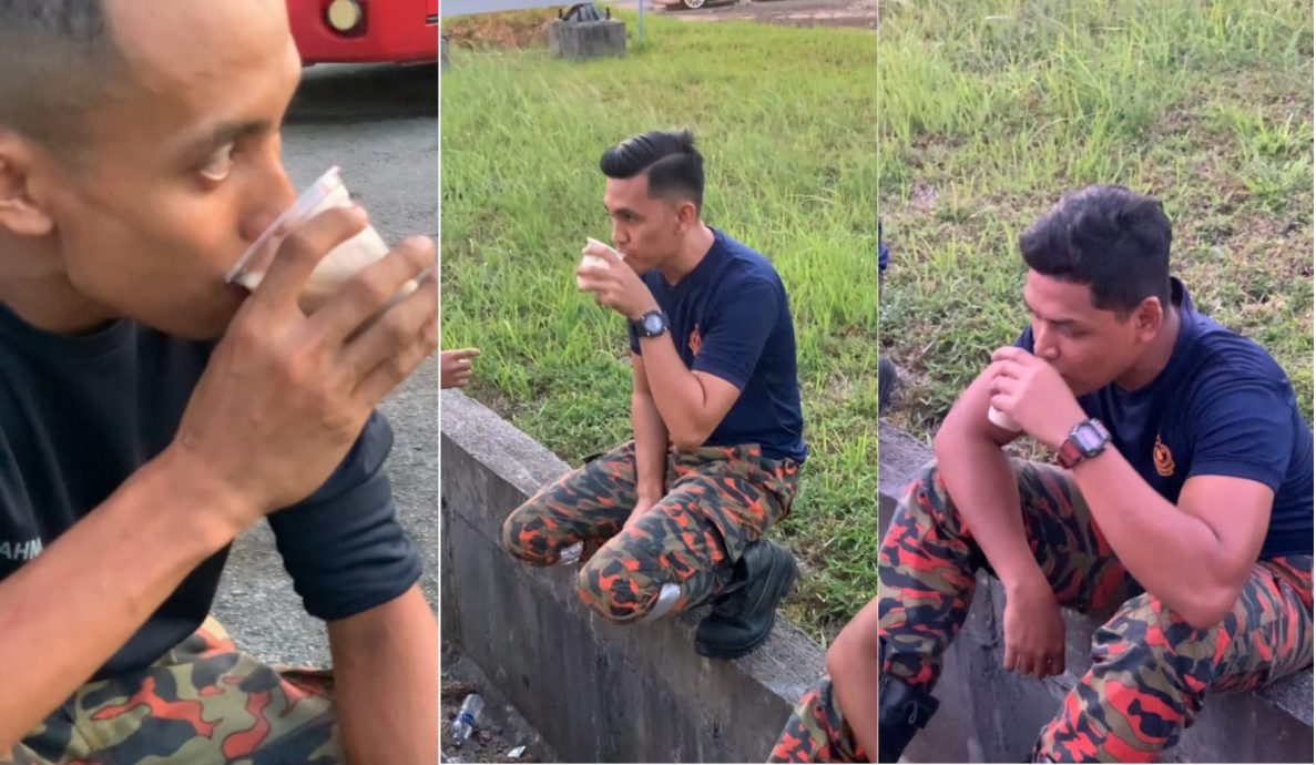 向消防员致敬!前一刻紧急出动 事后才路边开斋