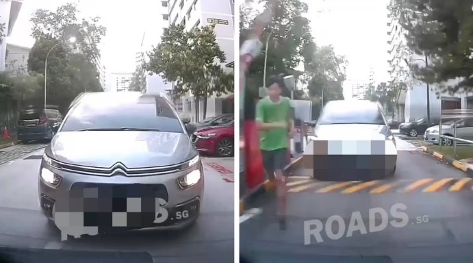 *已签发*柔:狮城二三事:疑未能跟车出停车场 后方司机追赶前方司机