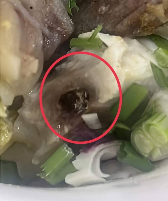 斋戒月市集买到有苍蝇卵牛肉汤 档主孩子出面道歉