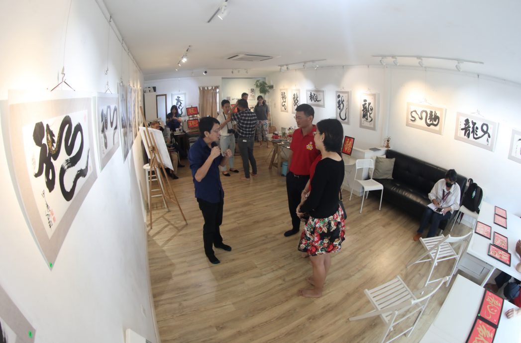 柔：柔海景扶轮社办慈善展至31日  买“龙字画”送暖癌童