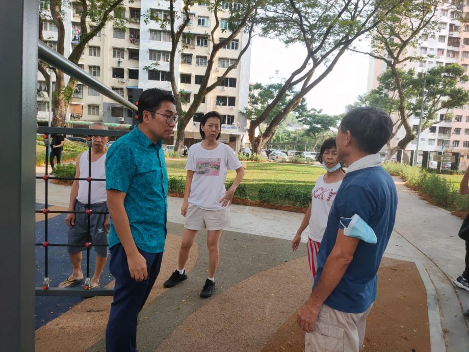 武吉占姆睦邻公园增设施 沈志勤促爱护公物环境