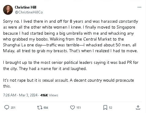 称曾在吉隆坡遭50男非礼 美国前记者挨轰散播假消息