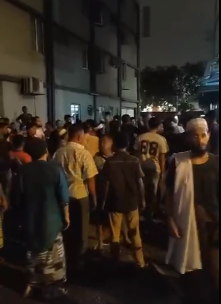 网传吉隆坡批发公市打架视频，警证实因一对夫妻误会引争执