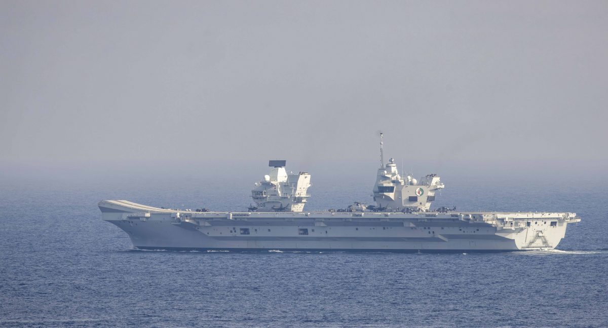 英航母“伊丽莎白女王”号起火 无人员伤亡