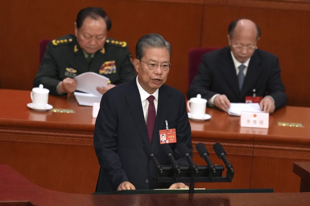 赵乐际:今年将落实港澳特区维护国安法制度