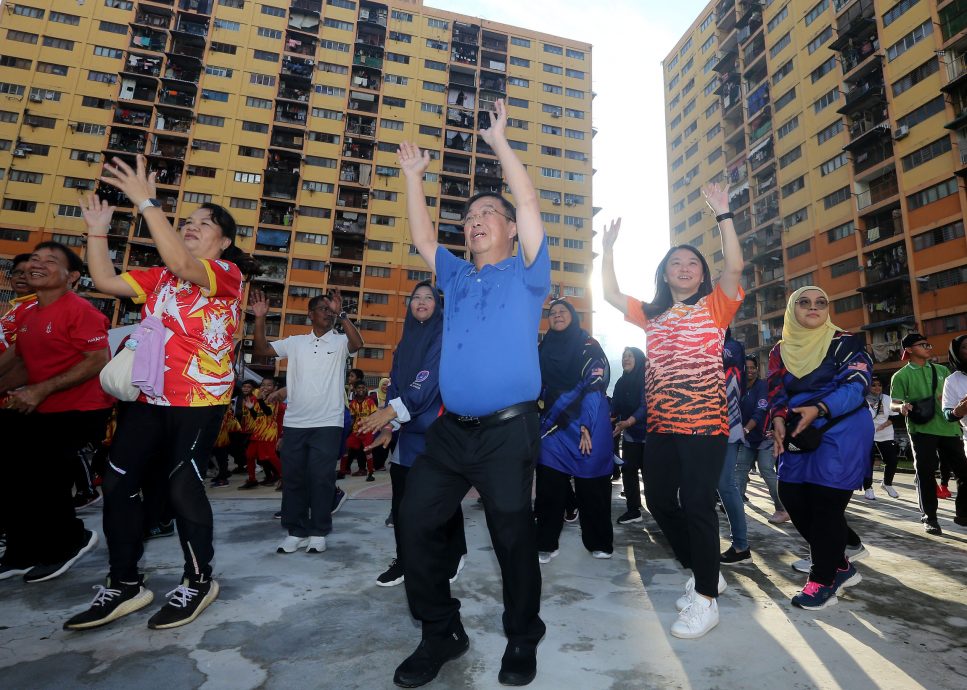 青体部拨款43万 43人民组屋每周办健美操