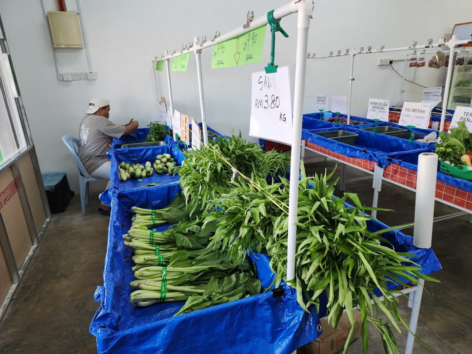 （古城第二版主文）业者受食物银行启发，一整篮蔬菜只要9令吉90仙