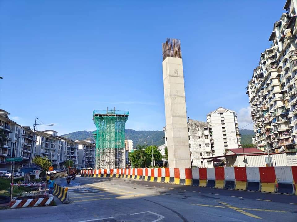 (大北马)亚依淡绕道工程进展,黄汉伟:33桥墩已建好8个