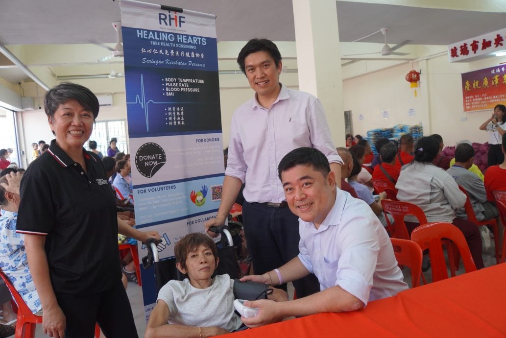 (大北马)庆祝广泽尊王圣诞千秋,加央保安宫派物资给184弱势者,RHF提供免费医疗健康检查