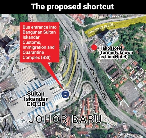 (已签发)柔:内阁准试行往BSI第3条行人通道 莫哈末法兹里:试行为期两个月