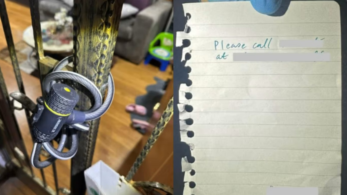 (已签发)柔:狮城二三事:锁铁门 留字条 49岁女子涉阿窿追债活动被捕