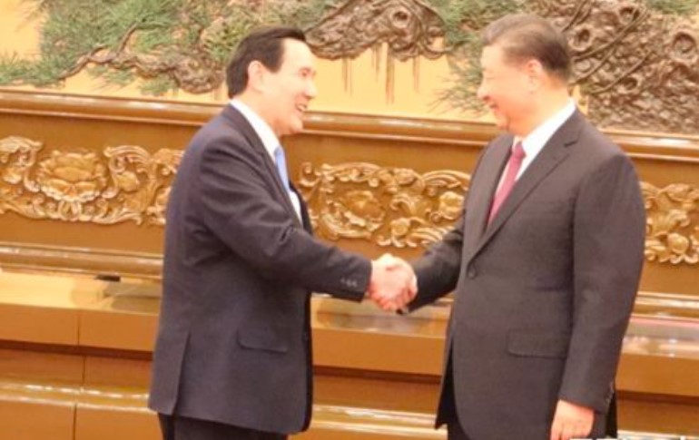 “习马二会”进行中 习近平对马英九说: 你都没变