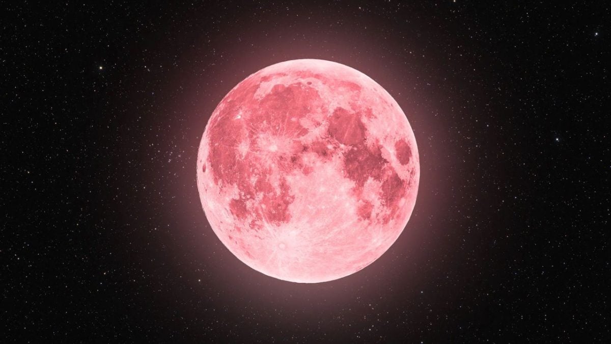 “粉红月亮”超级月亮 今晚7时22分现身夜空