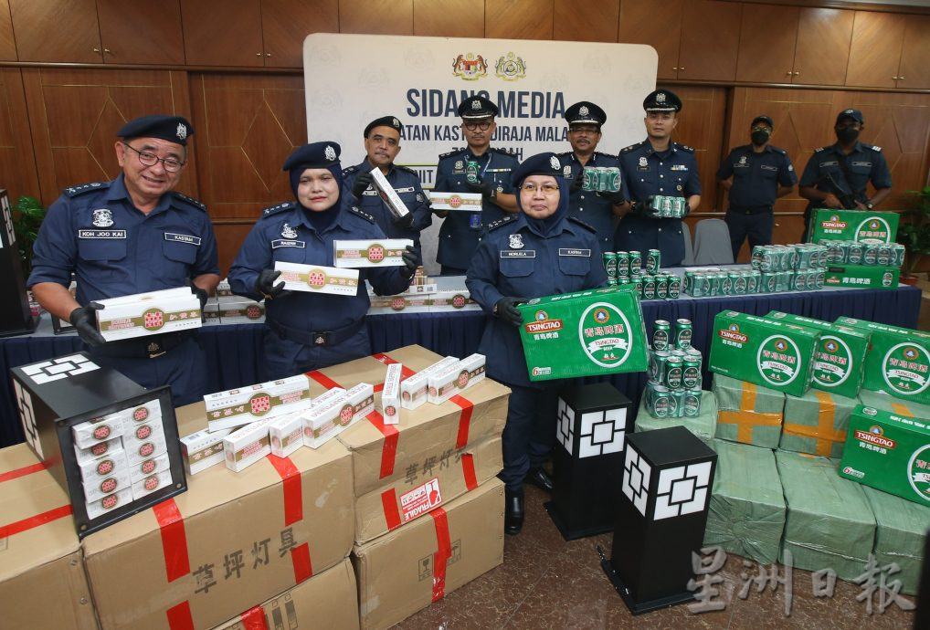 关税局中区执法人员捣破2香烟及酒水走私案