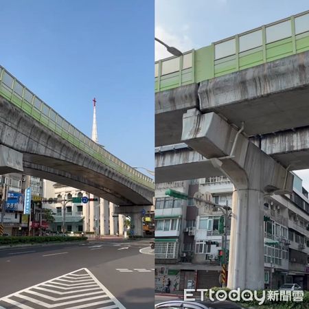 台北捷运高架桥体狂摇 路人尖叫喇叭按不停