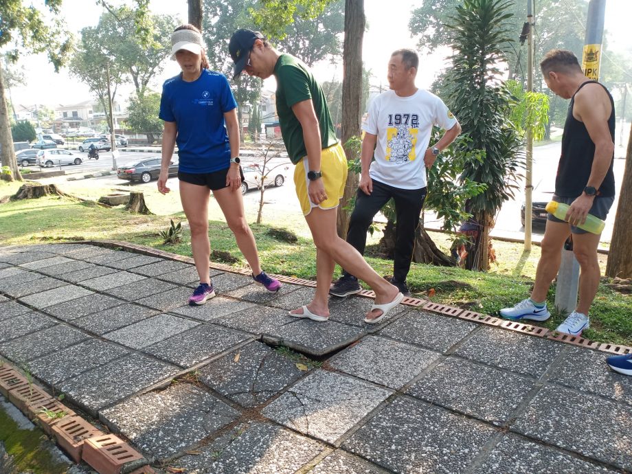 封面-大都会/人民公园走道凹凸不平肇10多人跌倒受伤/17图