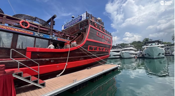 *已签发*柔：狮城二三事：建世界最大木帆船 中国商人把新加坡设为母港