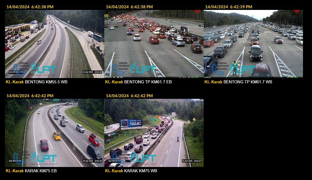 开斋节假期结束 北马东海岸返首都最塞车！