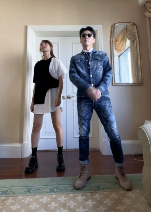 张晋翻PO老婆跳舞影片　蔡少芬被笑：跳到像避子弹&中枪