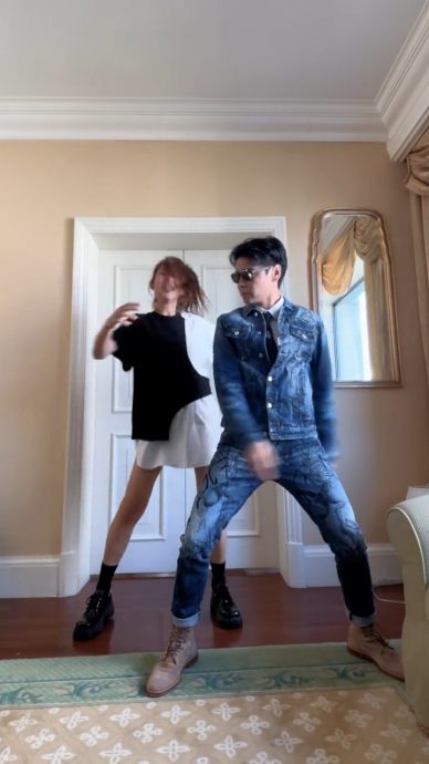 张晋翻PO老婆跳舞影片　蔡少芬被笑：跳到像避子弹&中枪