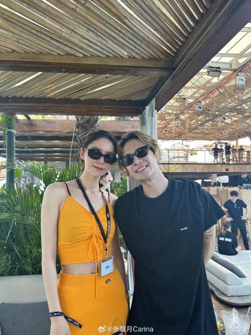 撇下林峰普吉岛会王嘉尔 张馨月三人危坐摩托车全被拍