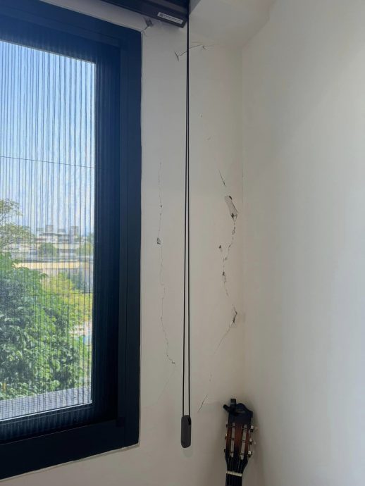 新家墙面龟裂曝惨况 李佳薇悚遇强震恐喊可怕